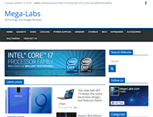 Tablet Screenshot of mega-labs.com